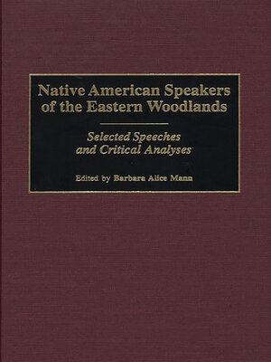 cover image of Native American Speakers of the Eastern Woodlands